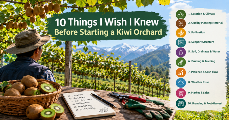 10 Things I Wish I Knew Before Starting a Kiwi Orchard